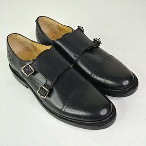 Frye James Monk Strap Black Shoe Size Men's Size 6.5
